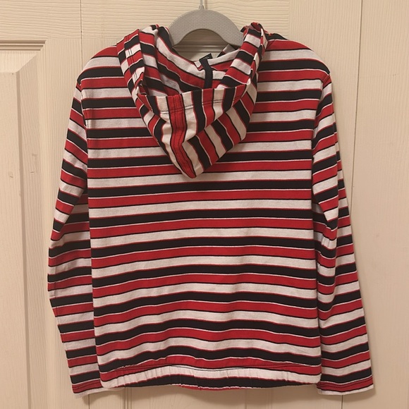 Tommy Hilfiger girls striped hoodie top size small 7 - Picture 4 of 5